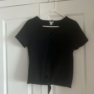 Jcrew black Tee with tie